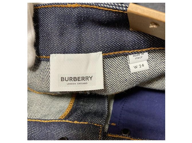 Vaqueros de denim azul Burberry - vista 8