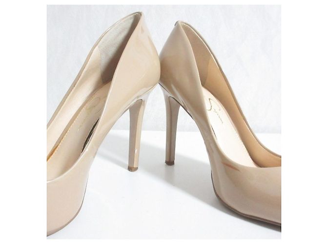 Autre Marque Lackleder-Pumps von Jessica Simpson Beige - Ansicht 4
