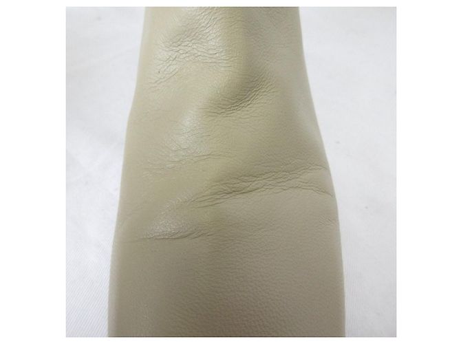 Autre Marque CORSO ROMA 9 Leather Square Toe Short Boots Beige - view 10