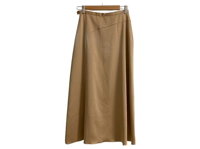 Autre Marque IENA Satin-Ausstellrock Beige - Ansicht 2