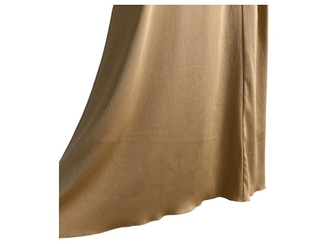 Autre Marque IENA Satin-Ausstellrock Beige - Ansicht 3