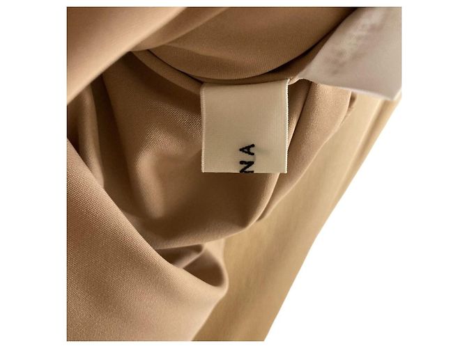 Autre Marque IENA Satin-Ausstellrock Beige - Ansicht 4