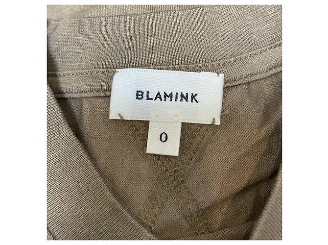 Autre Marque Top senza maniche BLAMINK con logo ricamato Marrone - vista 7