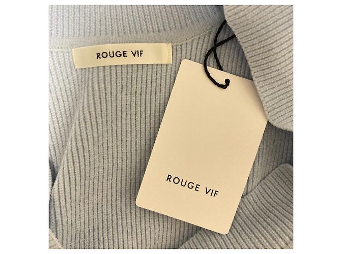 Autre Marque Strickweste Rouge vif Blau Hellblau - Ansicht 3