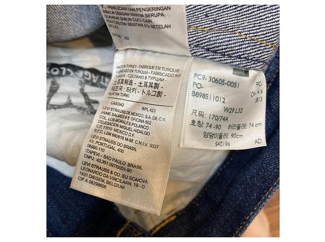Autre Marque Levi's Vintage Clothing 606 Denim Pants Blu - vista 14