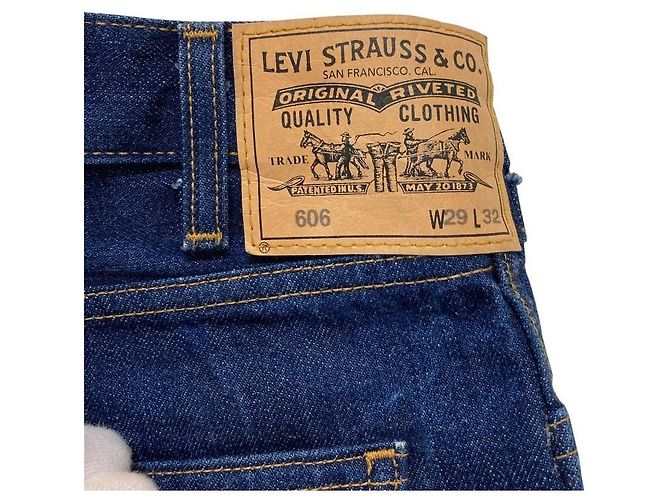 Autre Marque Levi's Vintage Clothing 606 Denim Pants Blu - vista 8