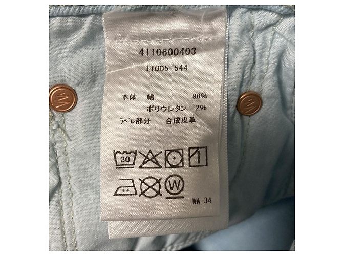 Autre Marque Pantalones de denim Mother THE BOOKIE FLOOD Azul Azul claro - vista 10