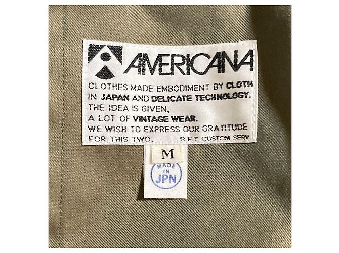 Autre Marque Cappotto con collo rotondo AMERICANA Verde Cachi - vista 5