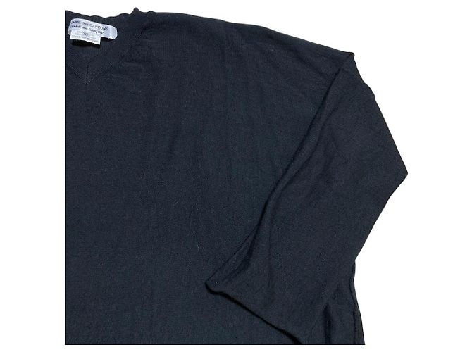 Jersey de punto oversized con cuello en V COMME des GARCONS Negro - vista 4