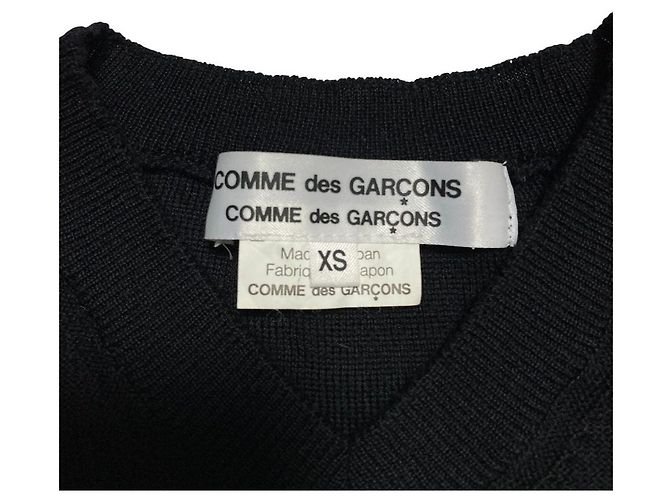 Jersey de punto oversized con cuello en V COMME des GARCONS Negro - vista 5