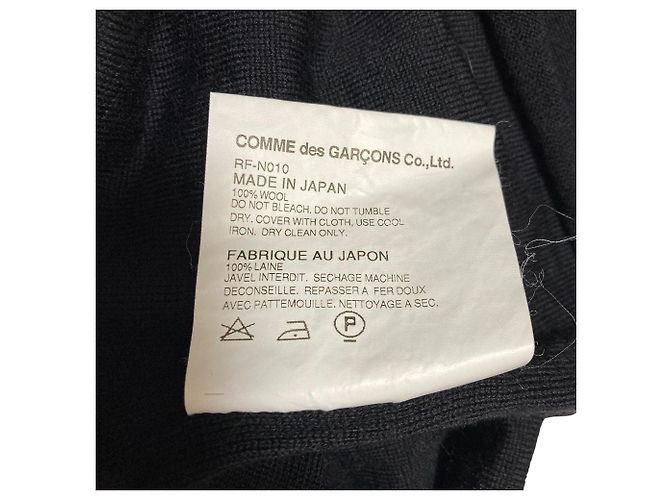 Jersey de punto oversized con cuello en V COMME des GARCONS Negro - vista 8