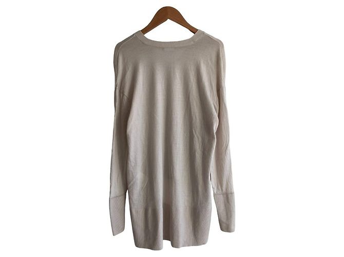 Top de punto Theory beige - vista 2