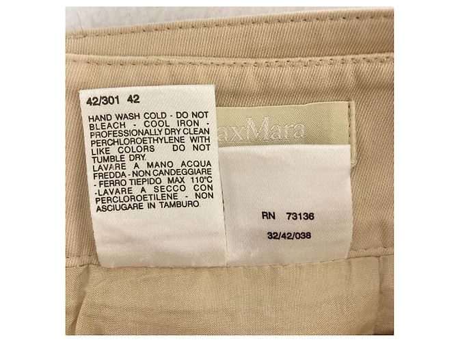 Minifalda de lana S Max Mara Beige - vista 4