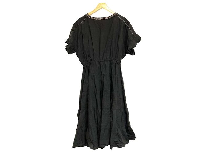Autre Marque PINK HOUSE Besticktes Maxikleid Braun - Ansicht 2