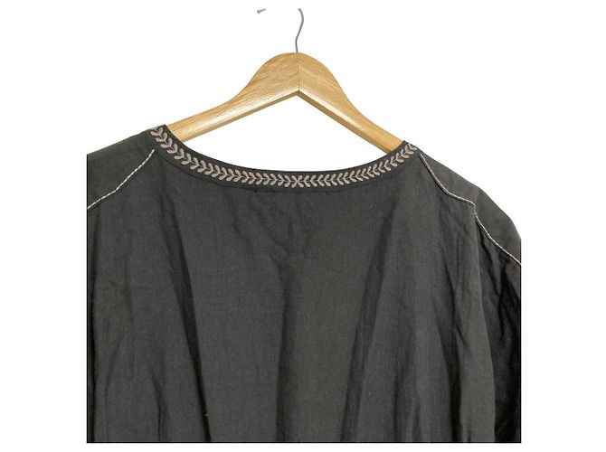Autre Marque PINK HOUSE Besticktes Maxikleid Braun - Ansicht 6