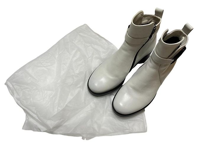 Autre Marque Bottines en cuir ECCO Blanc - vue 10
