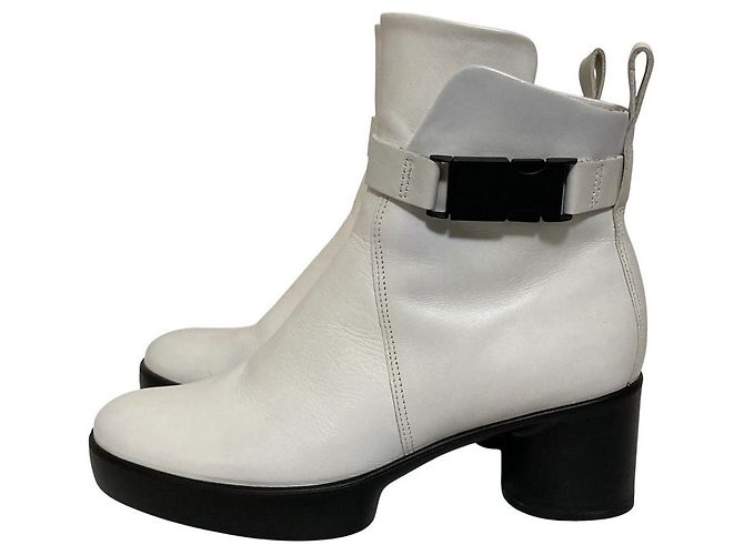 Autre Marque Bottines en cuir ECCO Blanc - vue 2