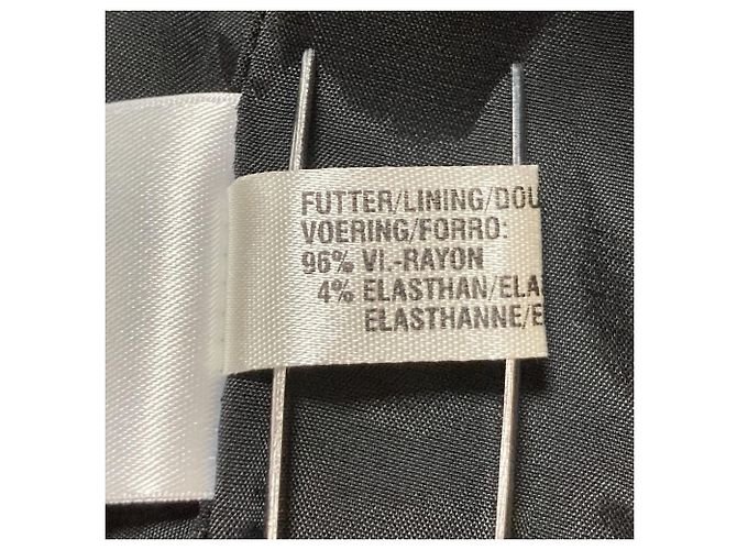 Autre Marque Escada Contrast Stitch Wool Tailored Jacket Brown - view 7
