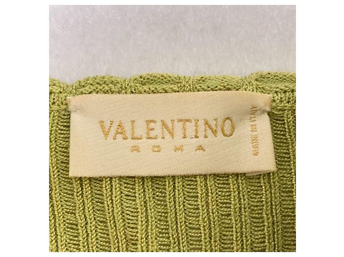 Valentino Spitzenstrick-Cardigan Grün Hellgrün - Ansicht 3