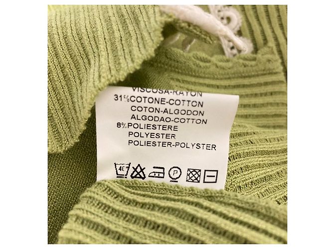 Valentino Spitzenstrick-Cardigan Grün Hellgrün - Ansicht 5
