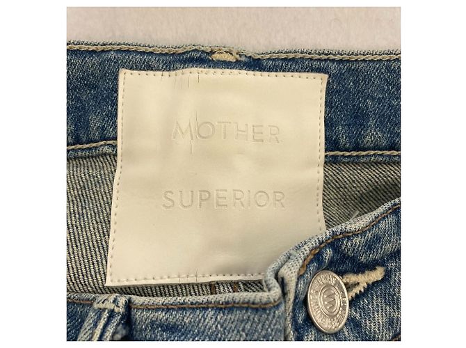 Autre Marque Pantalones vaqueros Mother INSIDER CROP STEP FRAY Azul - vista 3