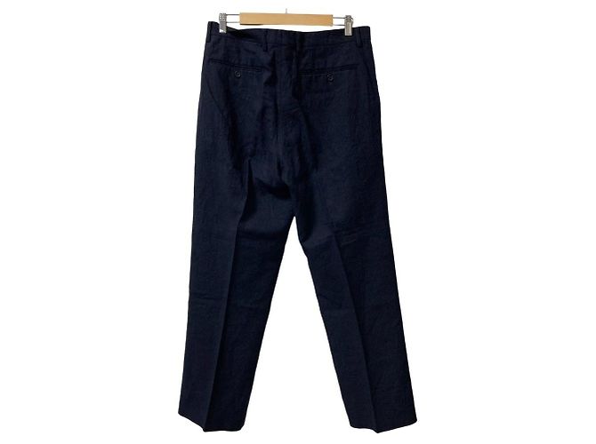 Issey Miyake Hose mit Knitter-Effekt Blau Marineblau - Ansicht 4