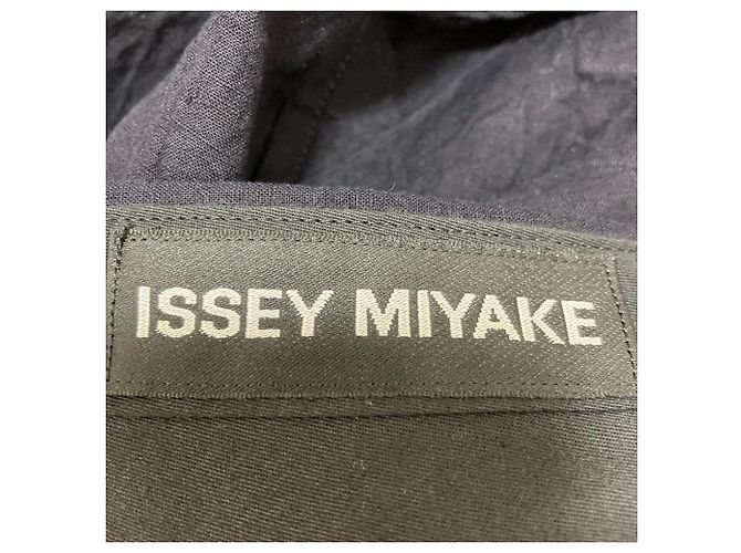 Issey Miyake Hose mit Knitter-Effekt Blau Marineblau - Ansicht 5