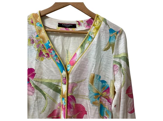 Rebeca con estampado floral LEONARD FASHION Blanco Multicolor - vista 2