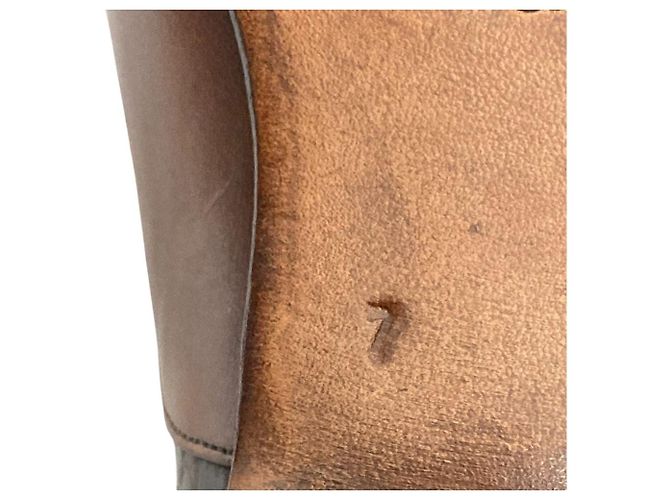 Autre Marque Scarpe eleganti Santoni in coccodrillo Marrone - vista 7