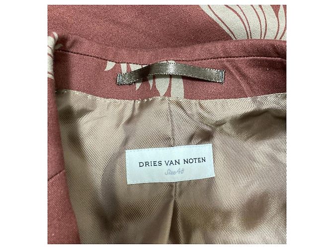 Dries Van Noten Patterned Tailored Jacket Brown - view 4