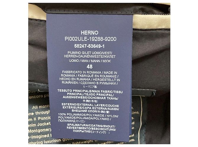 Autre Marque Chaleco de Plumas Herno Legend Azul Azul marino - vista 7