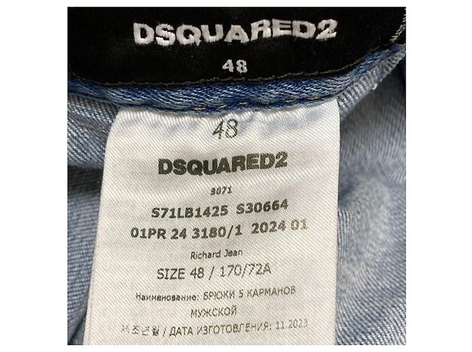 DSQUARED2 RICHARD JEAN Denim Pants Blue - view 7
