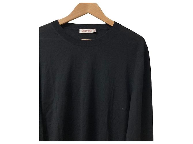 Valentino Strickpullover mit hoher Maschendichte Schwarz - Ansicht 2