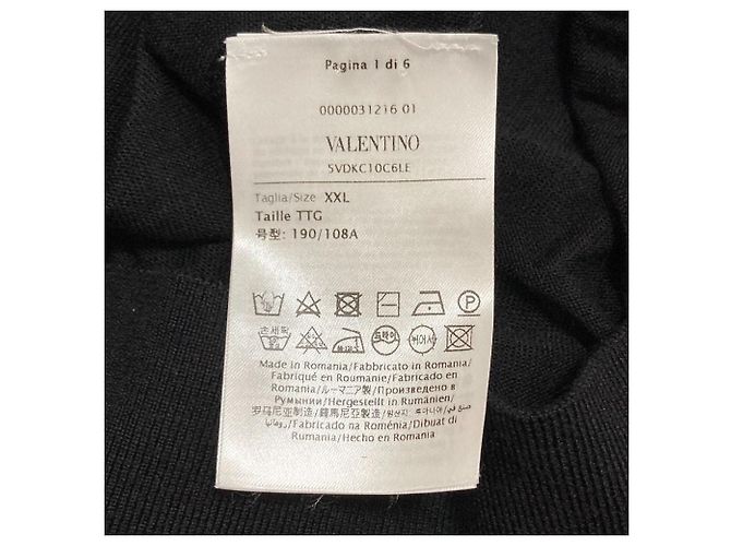 Valentino Strickpullover mit hoher Maschendichte Schwarz - Ansicht 5