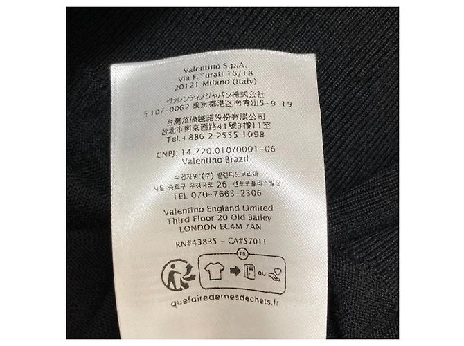 Valentino Strickpullover mit hoher Maschendichte Schwarz - Ansicht 7