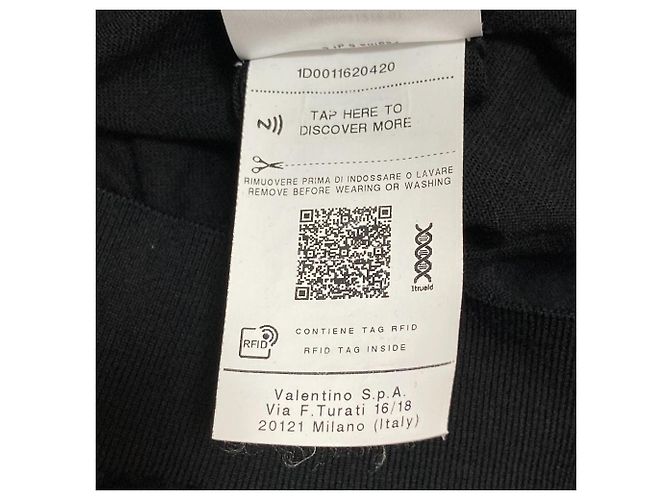 Valentino Strickpullover mit hoher Maschendichte Schwarz - Ansicht 8
