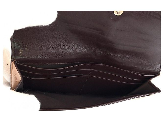 Cartera larga de piel Signature Coach Beige - vista 7