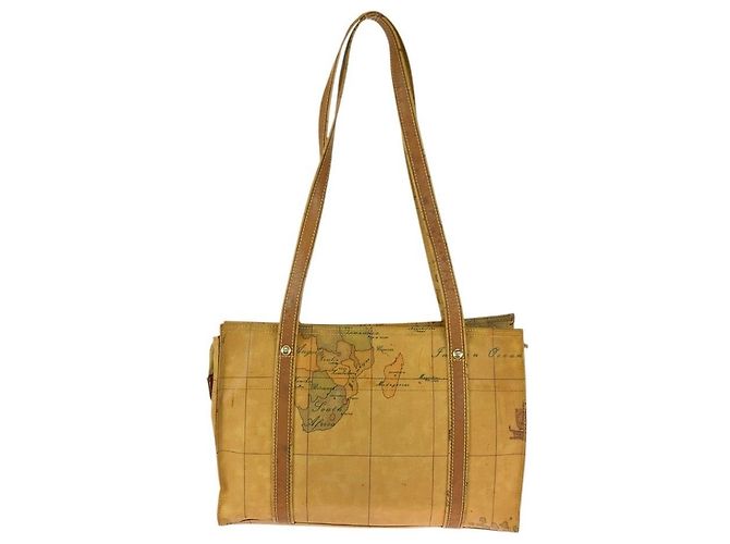 Autre Marque Borsa 2way PRIMA CLASSE in PVC/Pelle con motivo mappa Marrone - vista 2