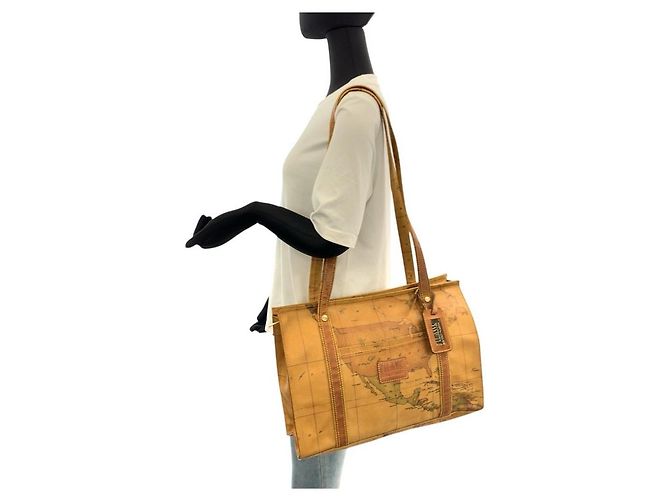 Autre Marque Borsa 2way PRIMA CLASSE in PVC/Pelle con motivo mappa Marrone - vista 6