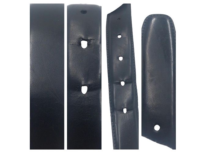 Alfred Dunhill Dunhill Leder-Metall-Gürtel Schwarz Silber - Ansicht 7