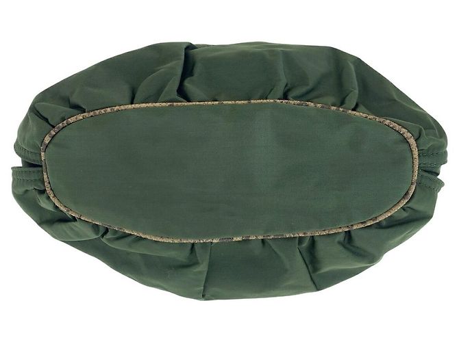 Bolso Bally de nylon y pitón Verde Caqui - vista 9
