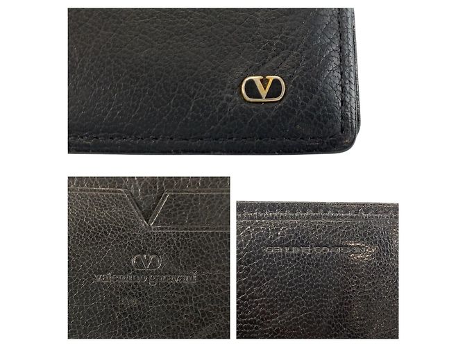 Tarjetero de piel Valentino Garavani Negro - vista 3