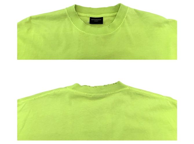Camiseta de algodón Balenciaga CAPS Verde - vista 3