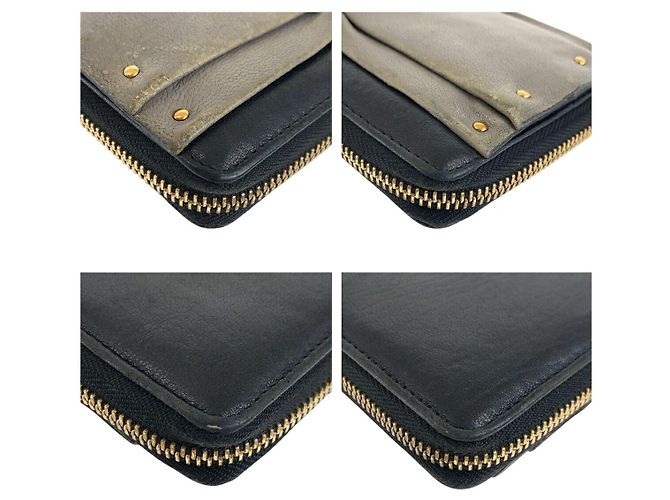 Chloé Portafoglio lungo in pelle Chloe June Nero - vista 5