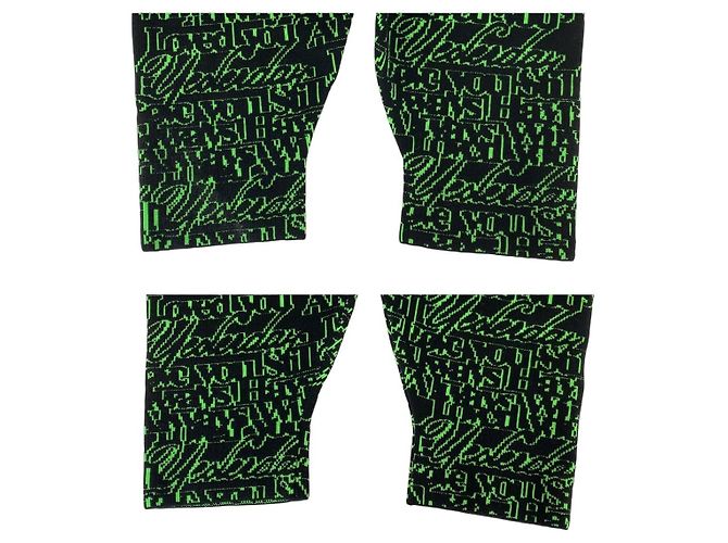 Prenda de punto de lana y poliamida jacquard con eslogan Balenciaga Verde - vista 5