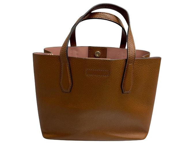 Tory Burch Blake Leder 2-Way Tasche Braun - Ansicht 2