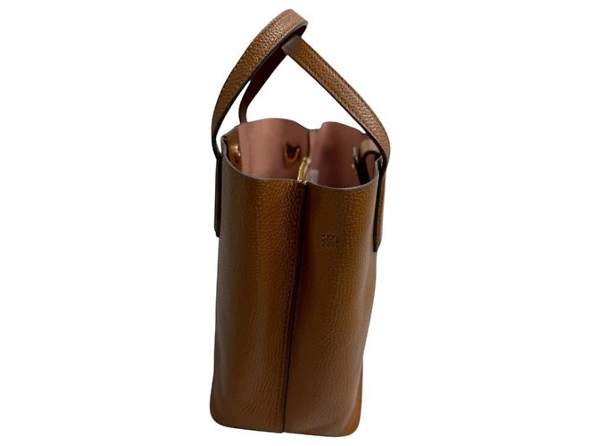 Tory Burch Blake Leder 2-Way Tasche Braun - Ansicht 3