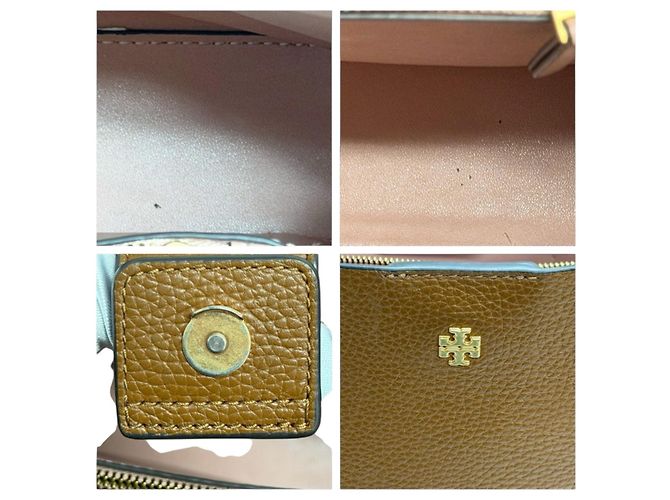 Tory Burch Blake Leder 2-Way Tasche Braun - Ansicht 8