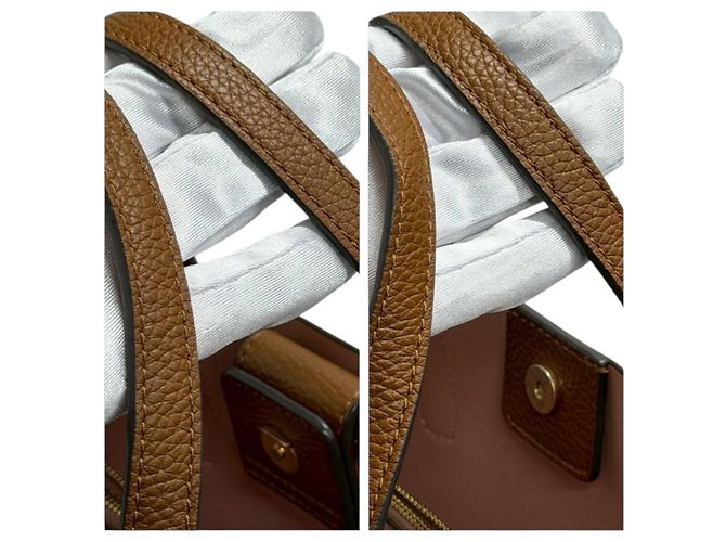 Tory Burch Blake Leder 2-Way Tasche Braun - Ansicht 9