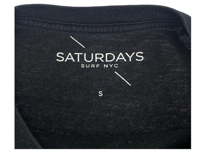 Autre Marque T-shirt in cotone Saturdays Surf NYC Nero - vista 5